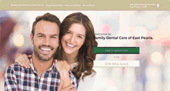 Desktop Screenshot of familydentalcareeastpeoria.com