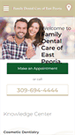 Mobile Screenshot of familydentalcareeastpeoria.com
